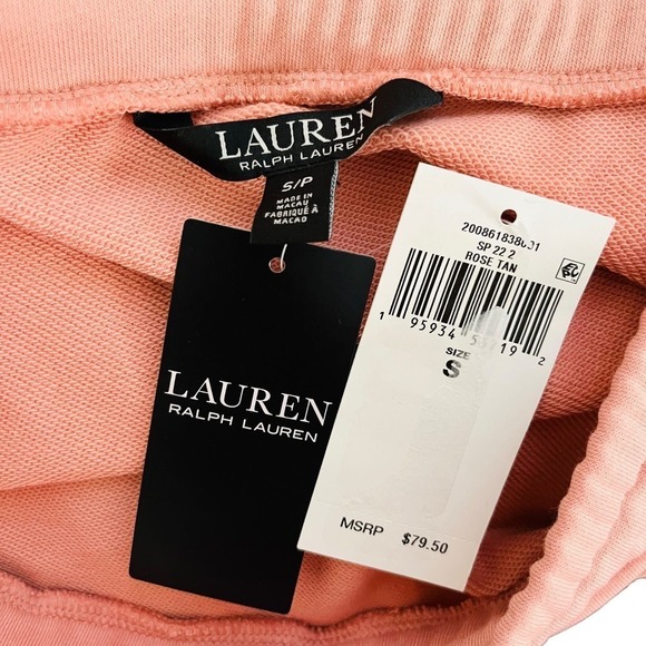 Lauren Ralph Lauren LRL NWT A-Line Drawstring Ruffle Hem Skirt Rose Tan Small - Picture 10 of 11